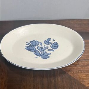 PFALTZGRAFF YORKTOWNE PLATTER Blue Floral Oval Platter kitchenware dishes